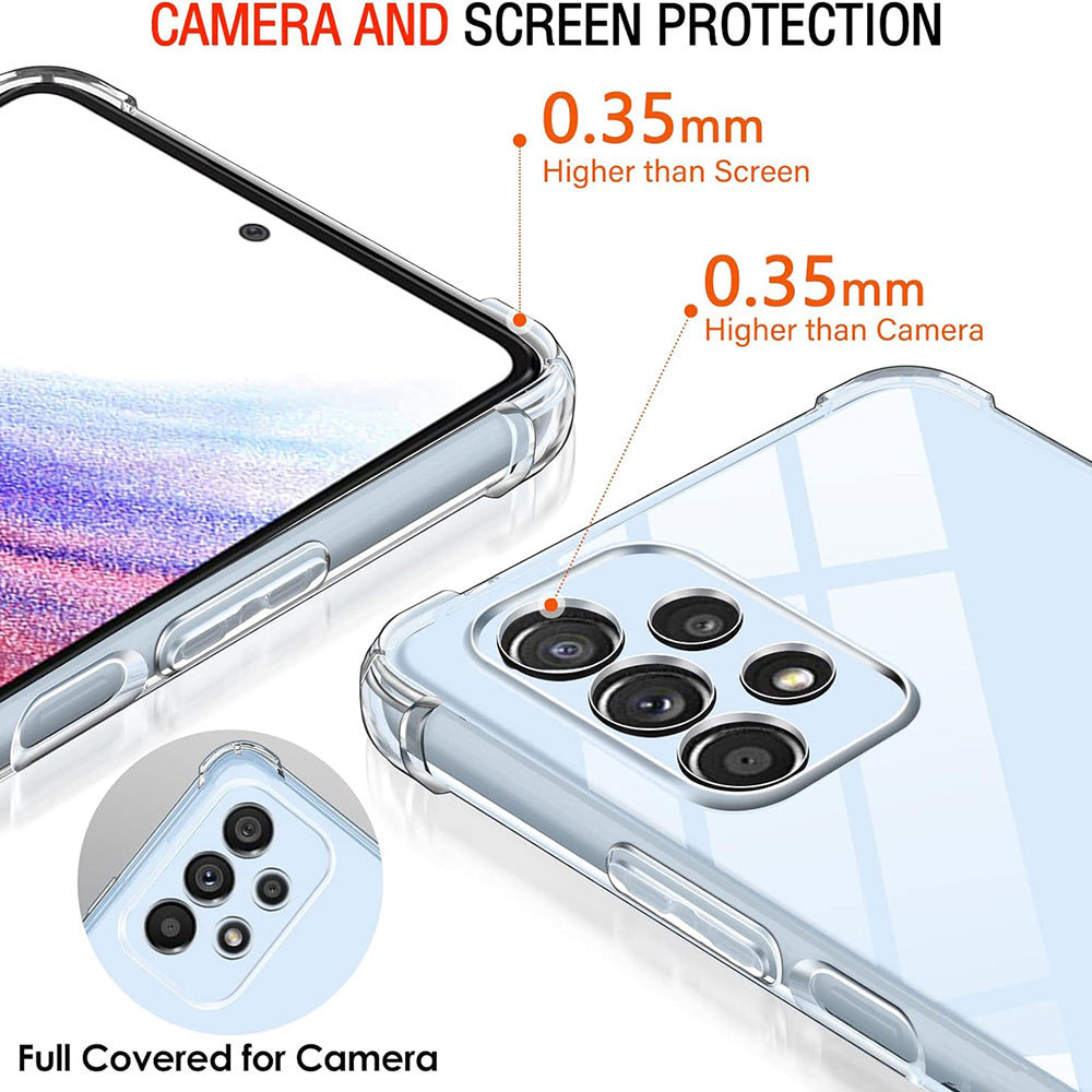 Husa de protectie Techsuit Shockproof Clear Silicone compatibil cu Samsung Galaxy A53 5G, Transparent