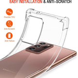 Husa de protectie Techsuit Shockproof Clear Silicone compatibil cu Samsung Galaxy Note 20 Ultra 4G / Note 20 Ultra 5G, Transparent