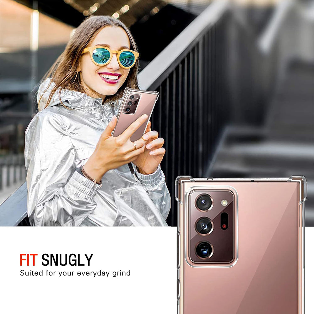 Husa de protectie Techsuit Shockproof Clear Silicone compatibil cu Samsung Galaxy Note 20 Ultra 4G / Note 20 Ultra 5G, Transparent