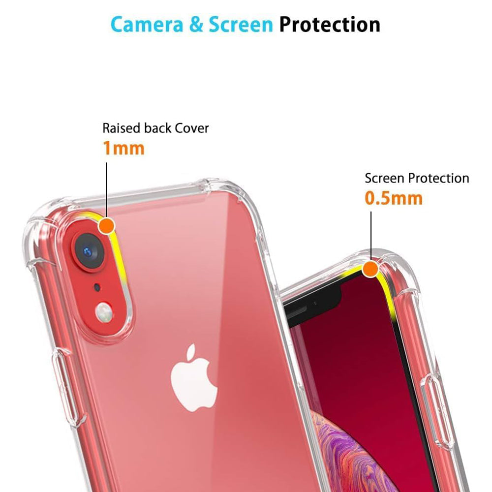 Husa de protectie Techsuit Shockproof Clear Silicone compatibil cu iPhone XR, Transparent