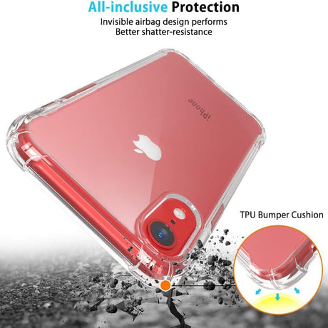 Husa de protectie Techsuit Shockproof Clear Silicone compatibil cu iPhone XR, Transparent