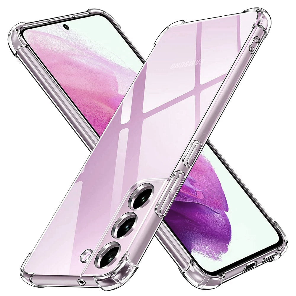 Husa de protectie Techsuit Shockproof Clear Silicone compatibil cu Samsung Galaxy S21 FE 5G, Transparent