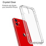 Husa de protectie Techsuit Shockproof Clear Silicone compatibil cu iPhone 12, Transparent