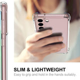 Husa de protectie Techsuit Shockproof Clear Silicone compatibil cu Samsung Galaxy S21 5G, Transparent