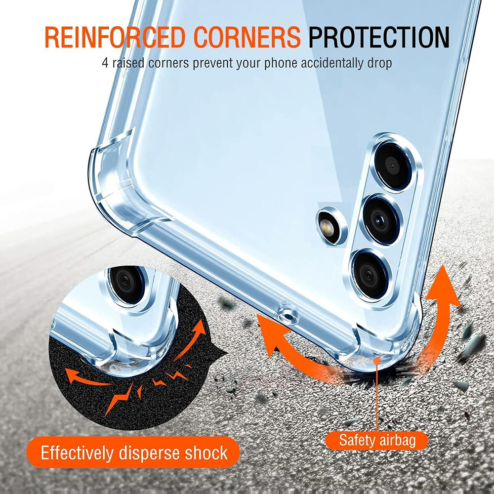 Husa de protectie Techsuit Shockproof Clear Silicone compatibil cu Samsung Galaxy A13 5G / A04S, Transparent