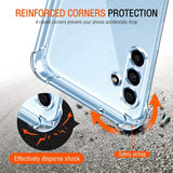Husa de protectie Techsuit Shockproof Clear Silicone compatibil cu Samsung Galaxy A13 5G / A04S, Transparent