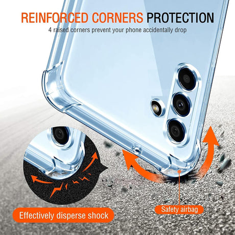 Husa de protectie Techsuit Shockproof Clear Silicone compatibil cu Samsung Galaxy A13 5G / A04S, Transparent