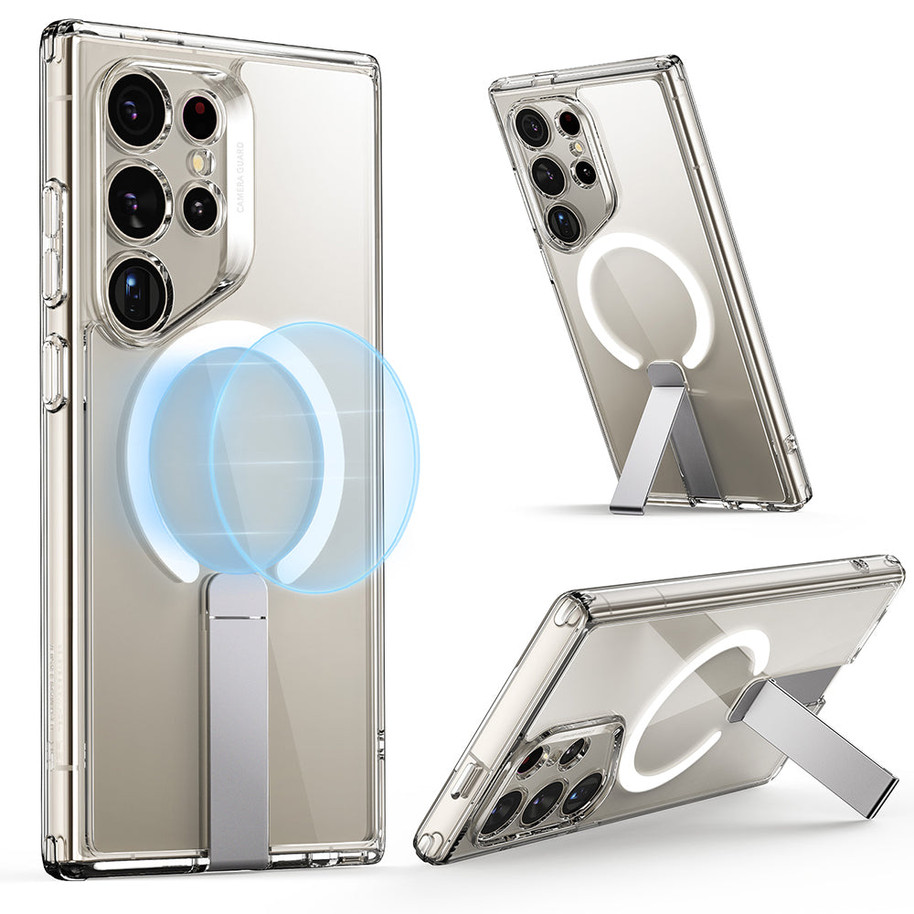 Husa de protectie ESR Boost Flickstand HaloLock compatibil cu Samsung Galaxy S24 Ultra, Transparent