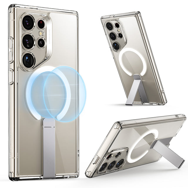 Husa de protectie ESR Boost Flickstand HaloLock compatibil cu Samsung Galaxy S24 Ultra, Transparent