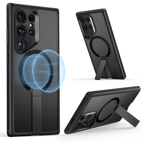 ESR Husa de protectie ESR Boost Flickstand HaloLock compatibil cu Samsung Galaxy S24 Ultra, Negru Mat