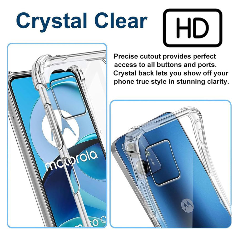 Husa de protectie Techsuit Shockproof Clear Silicone compatibil cu Motorola Moto G54, Transparent
