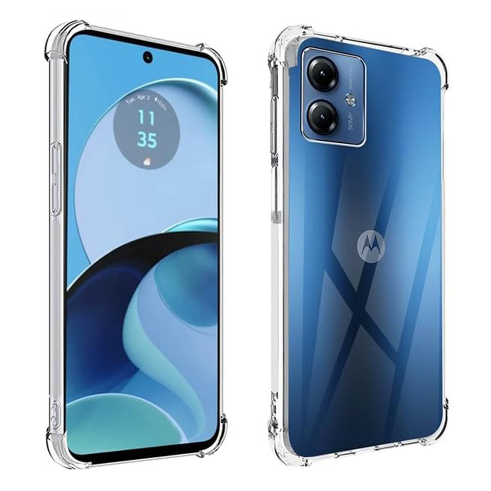 Husa de protectie Techsuit Shockproof Clear Silicone compatibil cu Motorola Moto G54, Transparent