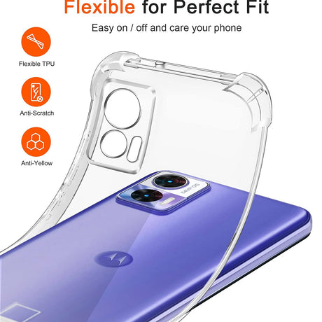 Husa de protectie Techsuit Shockproof Clear Silicone compatibil cu Motorola Edge 30 Neo, Transparent