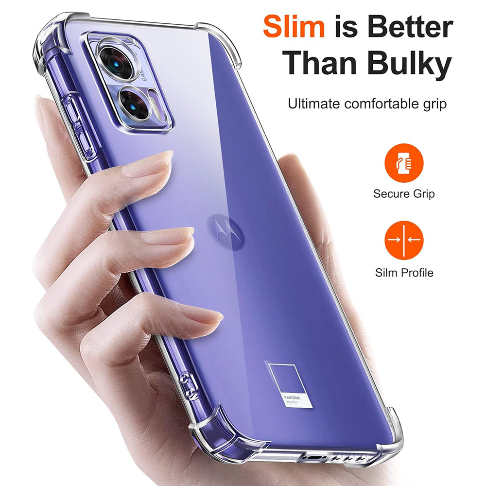 Husa de protectie Techsuit Shockproof Clear Silicone compatibil cu Motorola Edge 30 Neo, Transparent