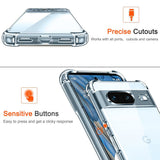 Husa de protectie Techsuit Shockproof Clear Silicone compatibil cu Google Pixel 8a, Transparent