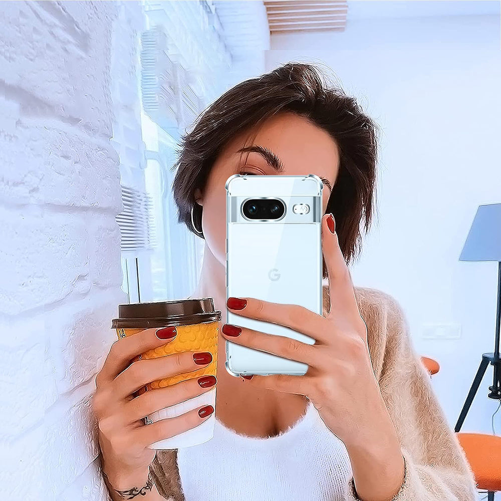 Husa de protectie Techsuit Shockproof Clear Silicone compatibil cu Google Pixel 8a, Transparent