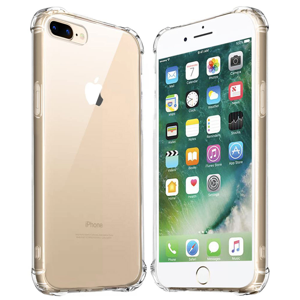 Husa de protectie Techsuit Shockproof Clear Silicone compatibil cu iPhone 7 Plus / iPhone 8 Plus, Transparent