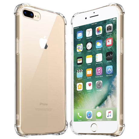 Techsuit Shockproof Clear Silicone átlátszó tok iPhone 7 Plus / iPhone 8 Plus készülékhez