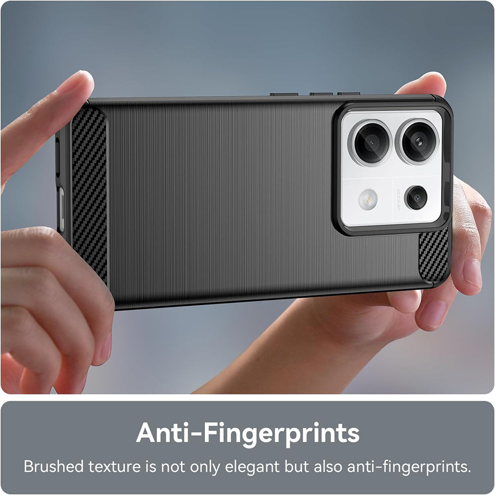 Husa de protectie Techsuit Carbon Silicone compatibil cu Xiaomi Redmi 13C 4G / Redmi 13C 5G / Poco C65, Negru