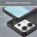 Husa de protectie Techsuit Carbon Silicone compatibil cu Xiaomi Redmi 13C 4G / Redmi 13C 5G / Poco C65, Negru