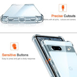 Husa de protectie Techsuit Shockproof Clear Silicone compatibil cu Google Pixel 7a, Transparent