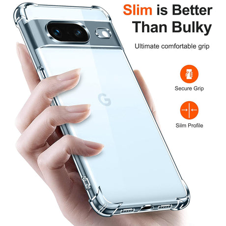 Husa de protectie Techsuit Shockproof Clear Silicone compatibil cu Google Pixel 7, Transparent