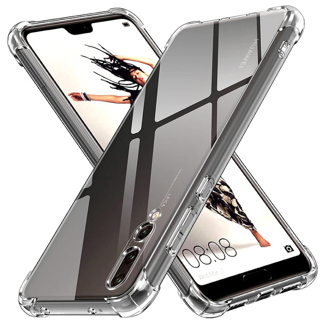 Husa de protectie Techsuit Shockproof Clear Silicone compatibil cu Huawei P20 Pro, Transparent