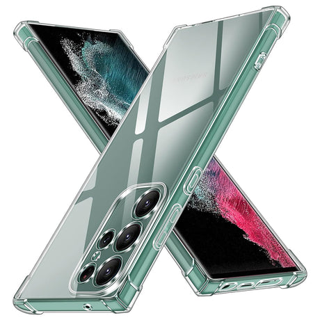 Husa de protectie Techsuit Shockproof Clear Silicone compatibil cu Samsung Galaxy S22 Ultra 5G, Transparent
