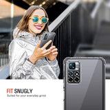 Husa de protectie Techsuit Shockproof Clear Silicone compatibil cu Xiaomi Redmi Note 11 / Note 11S, Transparent