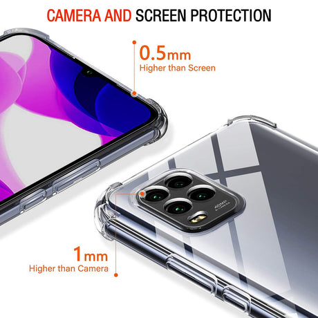 Husa de protectie Techsuit Shockproof Clear Silicone compatibil cu Xiaomi Mi 10 Lite, Transparent