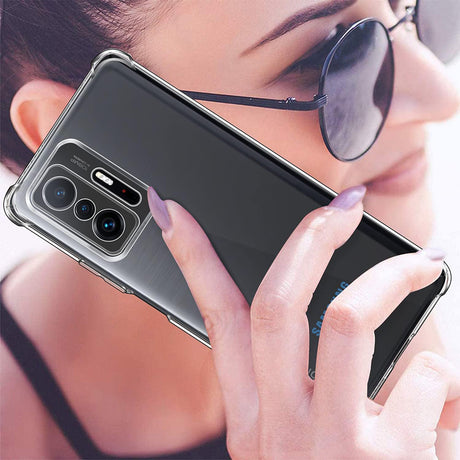 Husă Techsuit Shockproof Clear Silicone transparentă pentru Xiaomi 11T / Xiaomi 11T Pro
