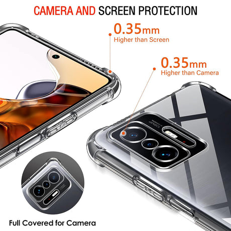 Husă Techsuit Shockproof Clear Silicone transparentă pentru Xiaomi 11T / Xiaomi 11T Pro