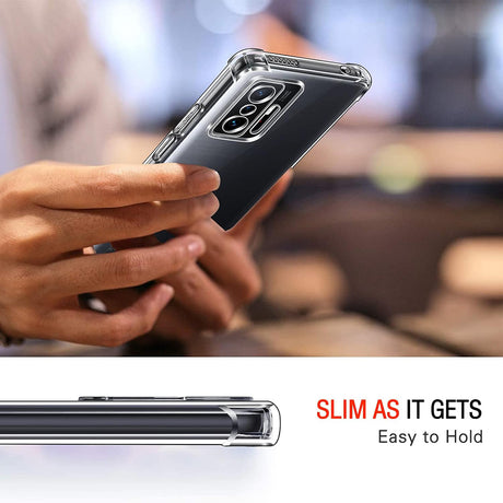 Husă Techsuit Shockproof Clear Silicone transparentă pentru Xiaomi 11T / Xiaomi 11T Pro