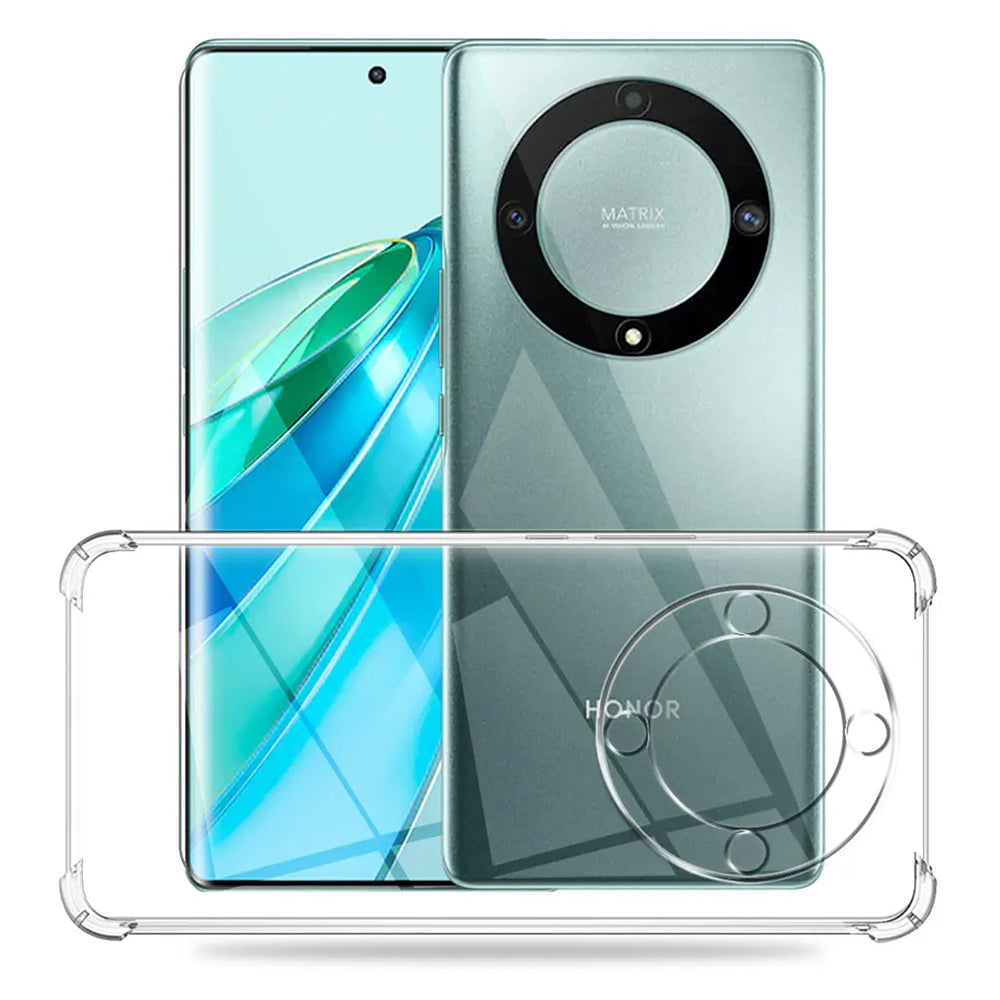 Husa de protectie Techsuit Shockproof Clear Silicone compatibil cu Honor X9a, Transparent