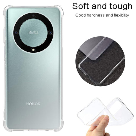 Husa de protectie Techsuit Shockproof Clear Silicone compatibil cu Honor Magic5 Lite, Transparent