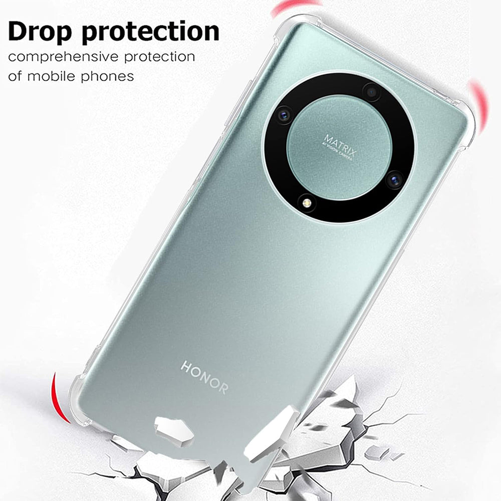 Husa de protectie Techsuit Shockproof Clear Silicone compatibil cu Honor Magic5 Lite, Transparent