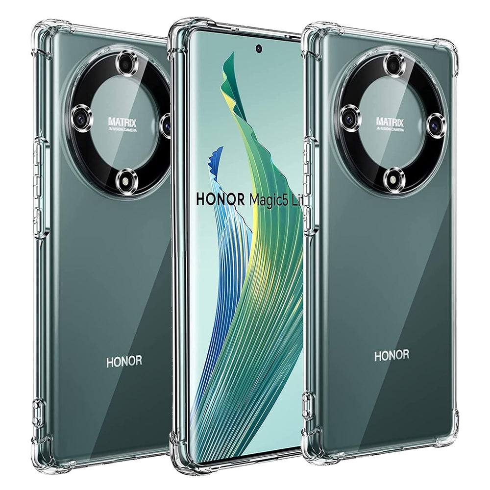 Husa de protectie Techsuit Shockproof Clear Silicone compatibil cu Honor Magic5 Lite, Transparent