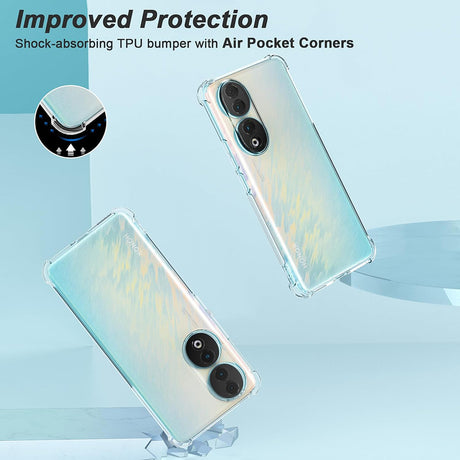 Husa de protectie Techsuit Shockproof Clear Silicone compatibil cu Honor 90 Pro, Transparent