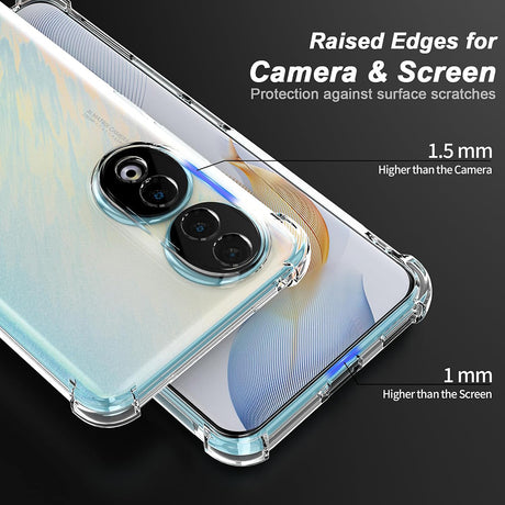 Husa de protectie Techsuit Shockproof Clear Silicone compatibil cu Honor 90 Pro, Transparent