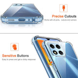 Husa de protectie Techsuit Shockproof Clear Silicone compatibil cu Honor X6 / X8 5G / 70 Lite, Transparent