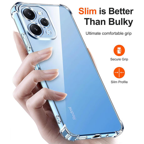 Husa de protectie Techsuit Shockproof Clear Silicone compatibil cu Xiaomi Redmi 12 4G / 12 5G, Transparent