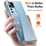 Husa de protectie Techsuit Shockproof Clear Silicone compatibil cu Xiaomi 12T / 12T Pro, Transparent