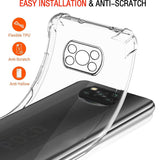 Husa de protectie Techsuit Shockproof Clear Silicone compatibil cu Xiaomi Poco X3 / Poco X3 NFC / Poco X3 Pro, Transparent