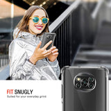 Husa de protectie Techsuit Shockproof Clear Silicone compatibil cu Xiaomi Poco X3 / Poco X3 NFC / Poco X3 Pro, Transparent