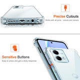 Husa de protectie Techsuit Shockproof Clear Silicone compatibil cu Motorola Moto G84, Transparent