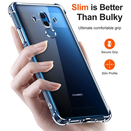 Husa de protectie Techsuit Shockproof Clear Silicone compatibil cu Huawei Mate 10 Pro, Transparent