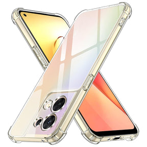 Husa de protectie Techsuit Shockproof Clear Silicone compatibil cu Oppo Reno8, Transparent