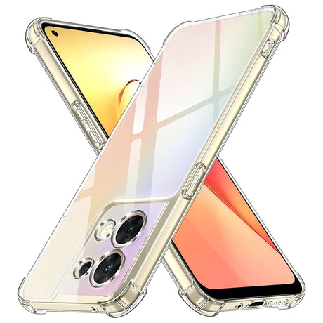 Husa de protectie Techsuit Shockproof Clear Silicone compatibil cu Oppo Reno8, Transparent
