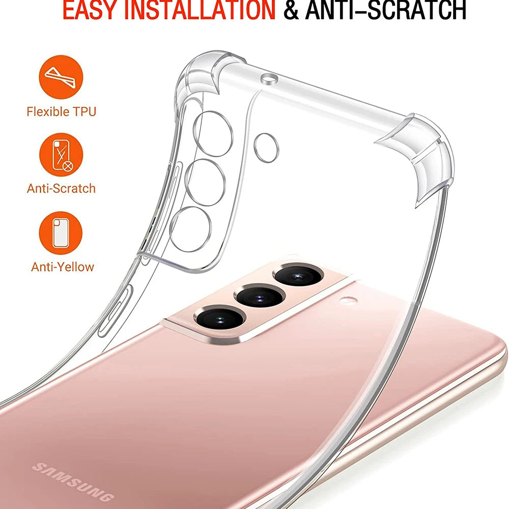 Husa de protectie Techsuit Shockproof Clear Silicone compatibil cu Samsung Galaxy Note 10 Plus 4G / Note 10 Plus 5G, Transparent