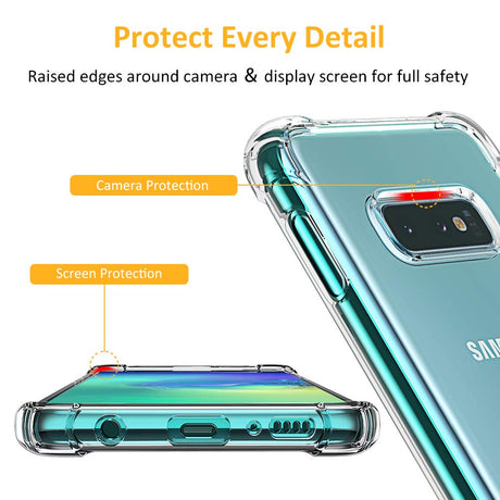 Husa de protectie Techsuit Shockproof Clear Silicone compatibil cu Samsung Galaxy S10e, Transparent